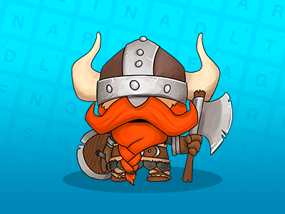 Viking ruzzler, for Ruzzle Adventure character design mobile games