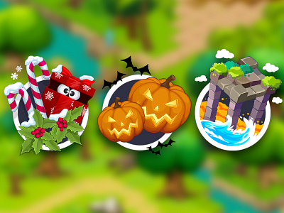 World notification badges - Ruzzle Adventure mobile game ruzzle adventure ui