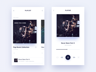 Music is everywhere clean design like music ui ux