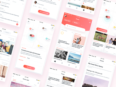 Travel clean design travel ui ux