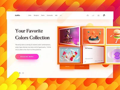 All Colors clean color radesign rdd ui ux website yellow