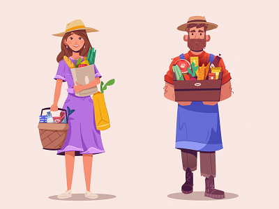 Farmer Market Designs Themes Templates And Downloadable Graphic Elements On Dribbble