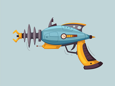 Retro-futuristic space gun