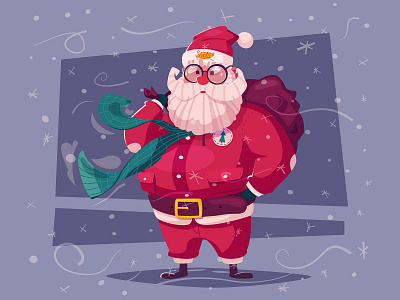 Santa with gifts