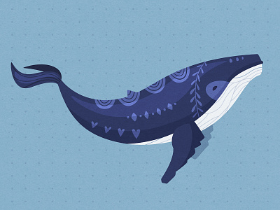 Magical whale cartoon character fish illustration sea underwater vector whale