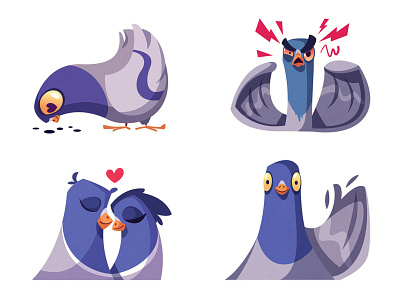 Stickers for Telegram | Pigeons part 1