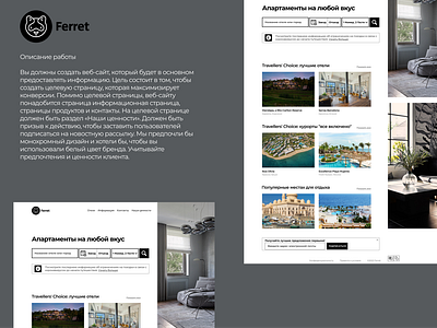 Ferret branding design ui ux сite