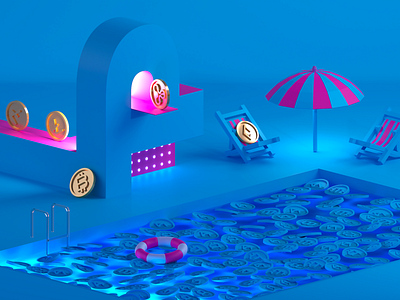 Cryptocoin pool party