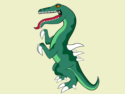 Agilisaura (Agile Lizard) color creature design dino green illustration illustrator vector