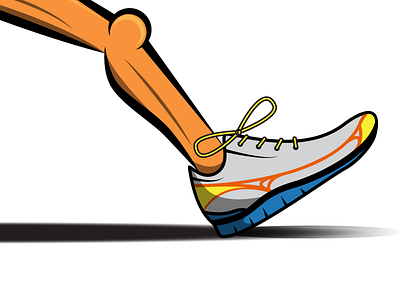 5K Team Logo Detail detail illustrator logo running shoe vector wip