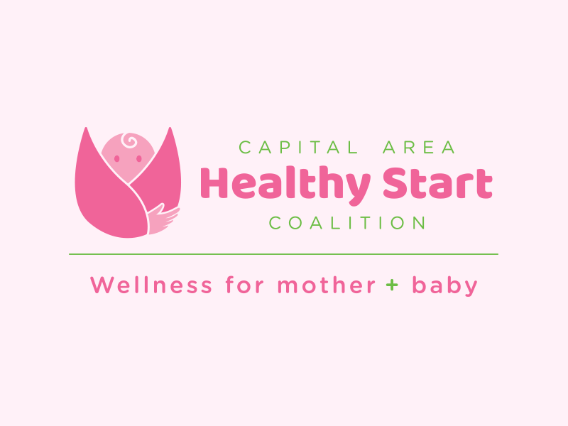 Capital Area Healthy Start Coalition baby brand a thon brandathon illustrator logo nonprofit rebrand tallahassee tulip
