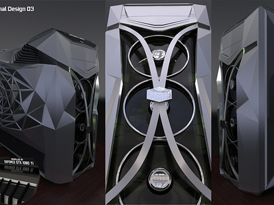nVidia Ultimate PC concept 3d branding computer concept design logo nvidia