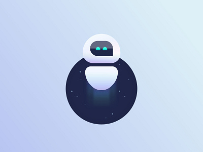 Telli 🤖 ai app assistant branding character chatbot design flat gradient icon illustration illustrations illustrator mobile robot rocket ui ux vector
