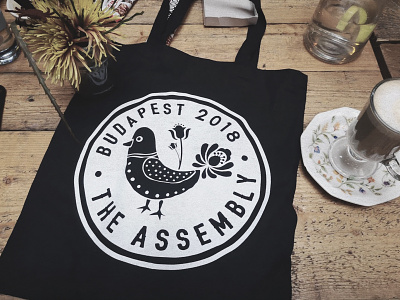 The Assembly 2018 budapest illustation logo meetup merch
