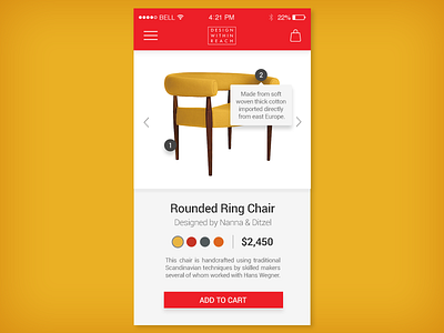 Furniture App UI app ui design within reach furniture furniture ui ui concept