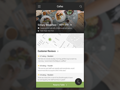 Restaurant Info Screen app screen app ui food food app restaurant app restaurant screen weekly ui