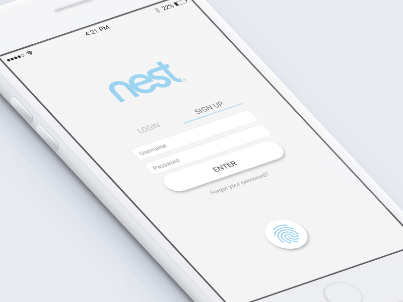 Nest Redesign | Login Interaction interaction login nest redesign |