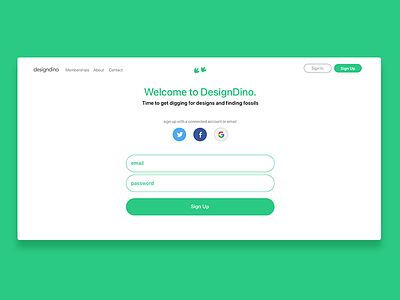 DesignDino - Sign Up Page