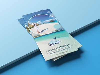 Brochure design for imaginary travel company design illustration vector
