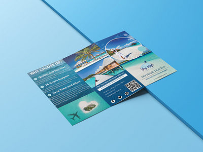 Brochure design for imaginary travel company