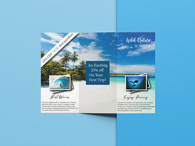 Brochure design for imaginary travel company design graphic design illustration