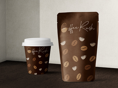 Packaging design for an imaginary coffee brand