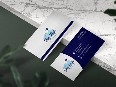 Visiting card design for an imaginary travel company branding graphic design illustration visiting card