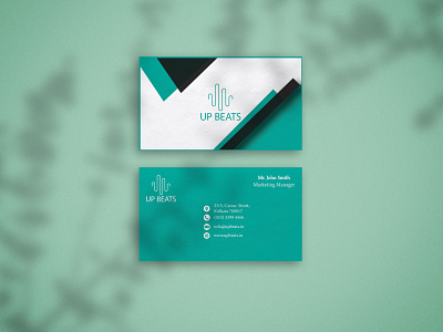 Visiting card design for an imaginary Speaker brand branding design graphic design visiting card