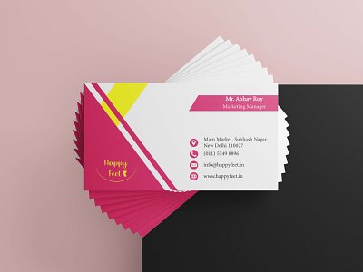 Visiting card design for an imaginary Footwear brand branding design graphic design visiting card