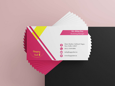 Visiting card design for an imaginary Footwear brand