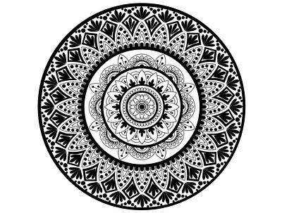 Mandala art design (vector) design graphic design