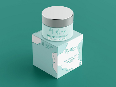 Face cream brand packaging design