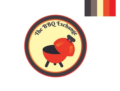BBQ Exchange Logo branding design effects graphic design icon illustration logo ux vector