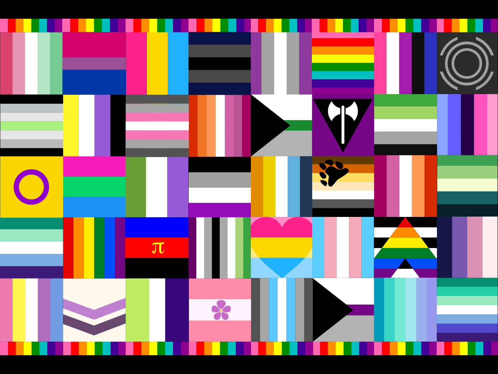 LGBTQ+ Pride Flag Collage by Jesse Mills on Dribbble