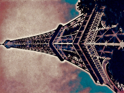 Eiffel Tower 1.2 distresses eiffel tower france illustration paris pop art