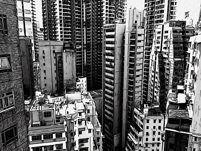 Urban Jungles china hong kong illustration neo noir noir pop art toon