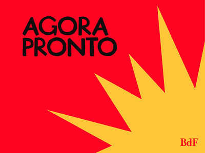 Agora Pronto · BdF CE