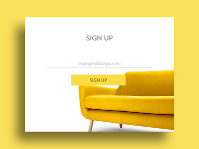 Sign up - DailyUI #001 dailyui exercise form modal pop up sign up ui