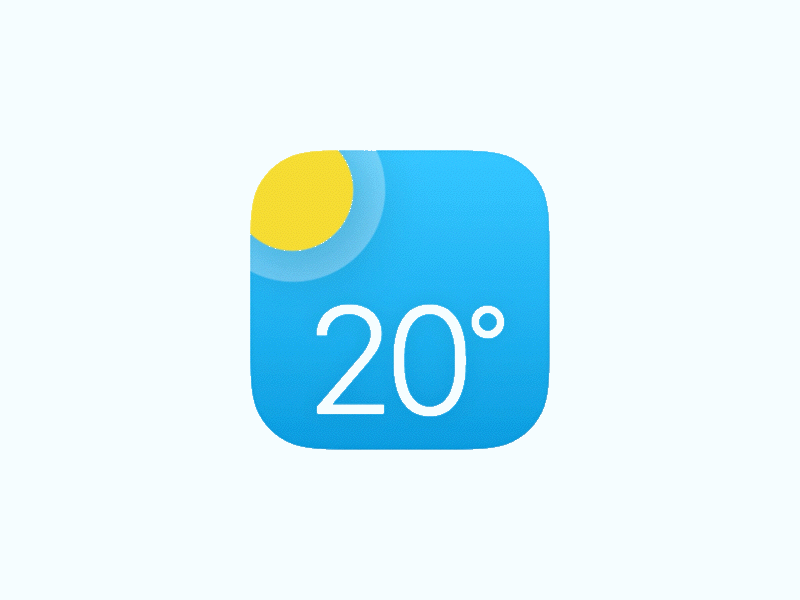 App icon - DailyUI #005 animation app app icon dailyui gif principle ui weather