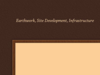 Early page design brown construction design dirt earth tan texture type typography web design website wood