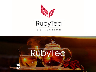 RubyTea logo branding branding design logo