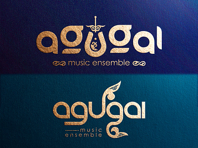 kazakh ethnic ensemble logo design branding design graphic design logo