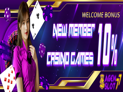 Bonus New Member Casino Games bandar judi online design illustration judi bola judi poker judi slot online judi togel judionline logo typography