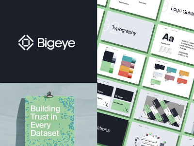 Bigeye Data Labs Rebrand Project bigeye brand guide brand guidelines branding business cards data dataset eye logo logo design logomark logotype mark rebrand suisse