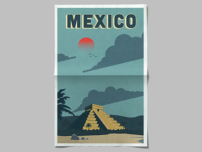 Vintage Mexico Poster cincodemayo mexico poster retro travel