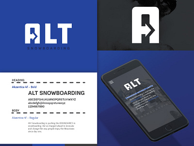 Alt Snowboarding Branding branding logo outdoors snowboarding type typography ux ux design