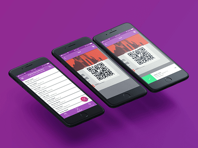 Event ticket app design event qr code tickets ui ux ux design