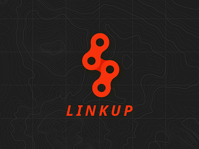 Linkup Branding 1 bicycle chain concept link logo meetup mountain mtb outdoors