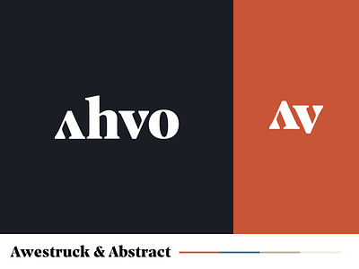 Ahvo Logo art art gallery av logo branding logo logotype typeface typography