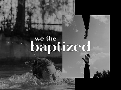 wethebaptized project baptism branding christ christian faith jesus logo love